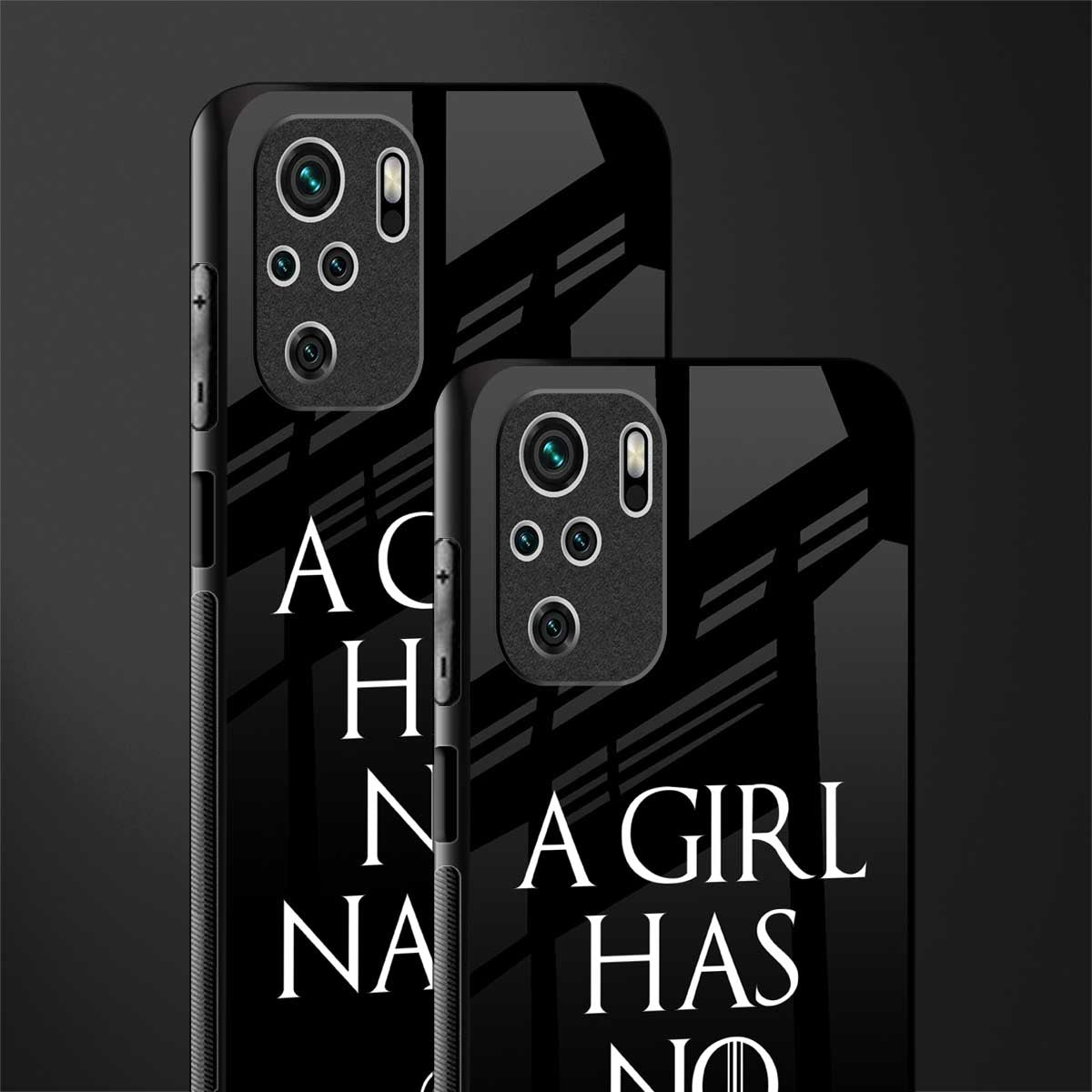 arya stark glass case for redmi note 10 image-2