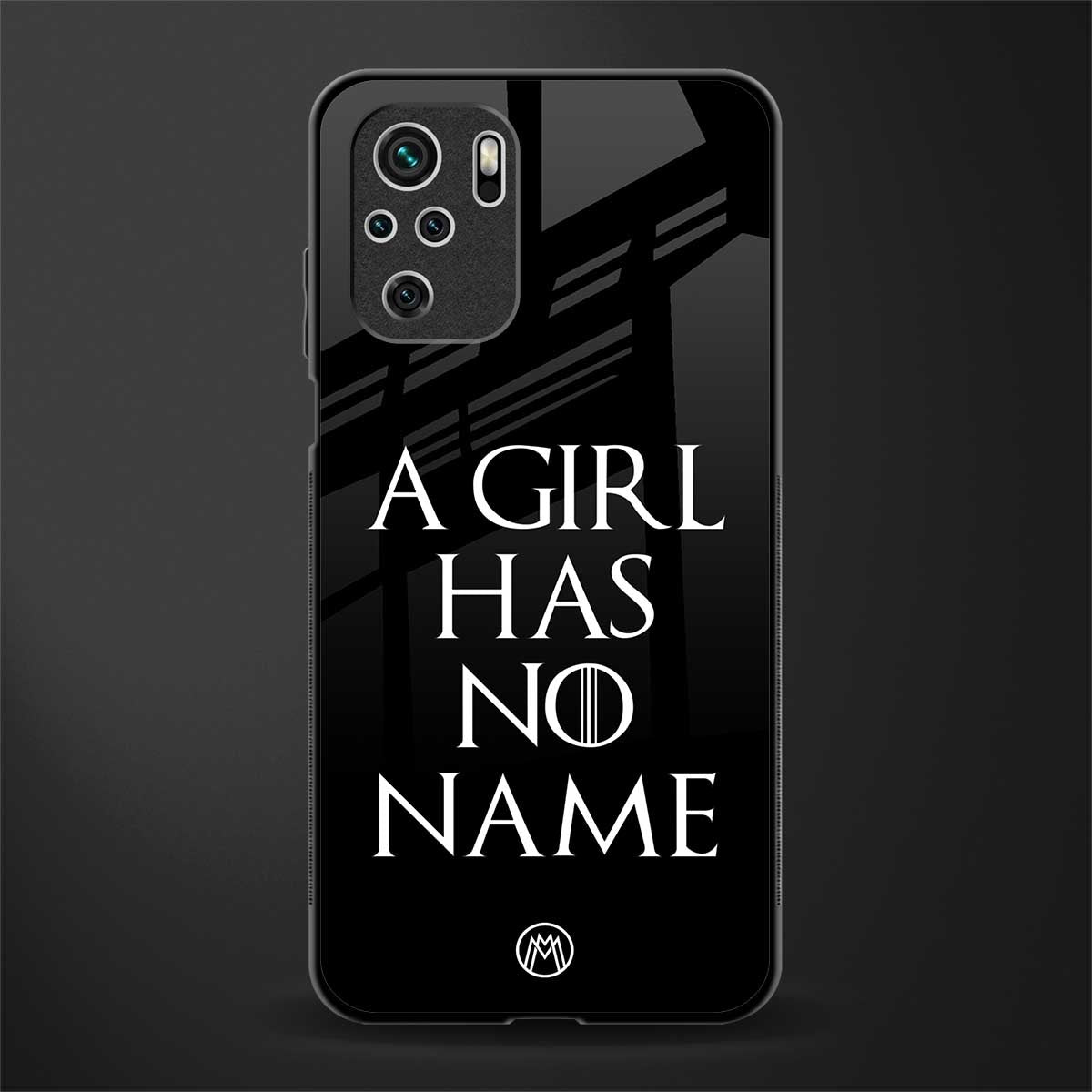 arya stark glass case for redmi note 10s image