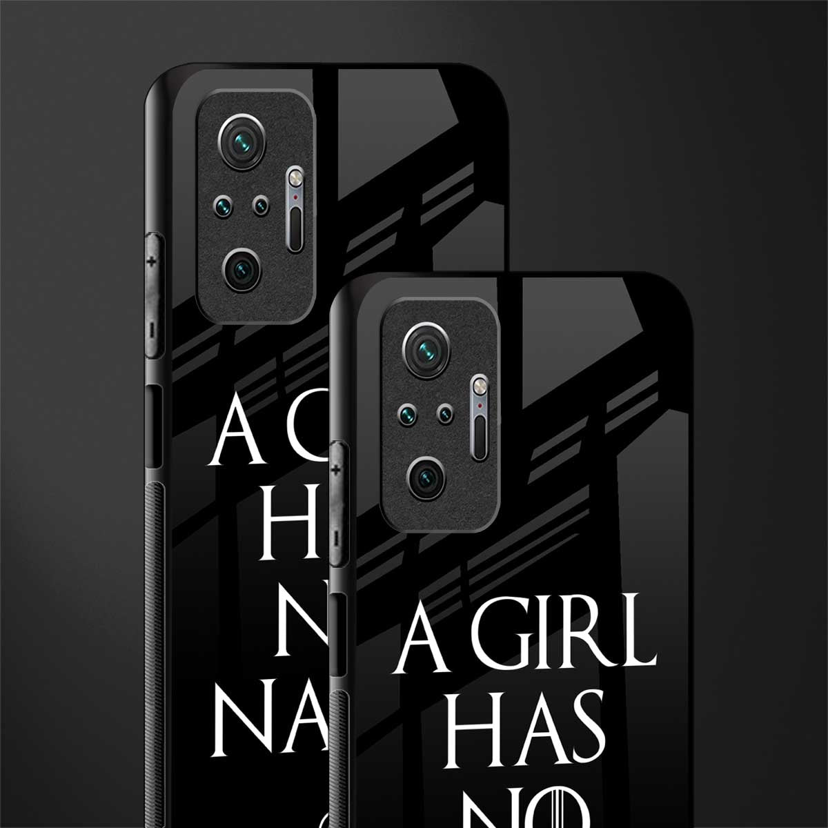 arya stark glass case for redmi note 10 pro image-2