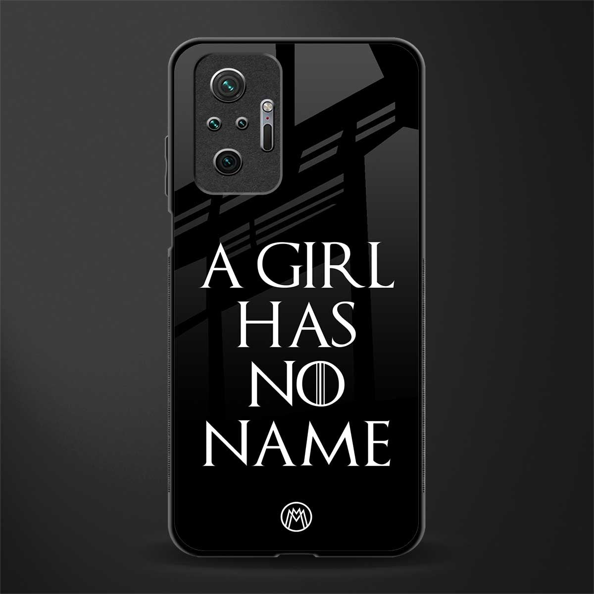 arya stark glass case for redmi note 10 pro image