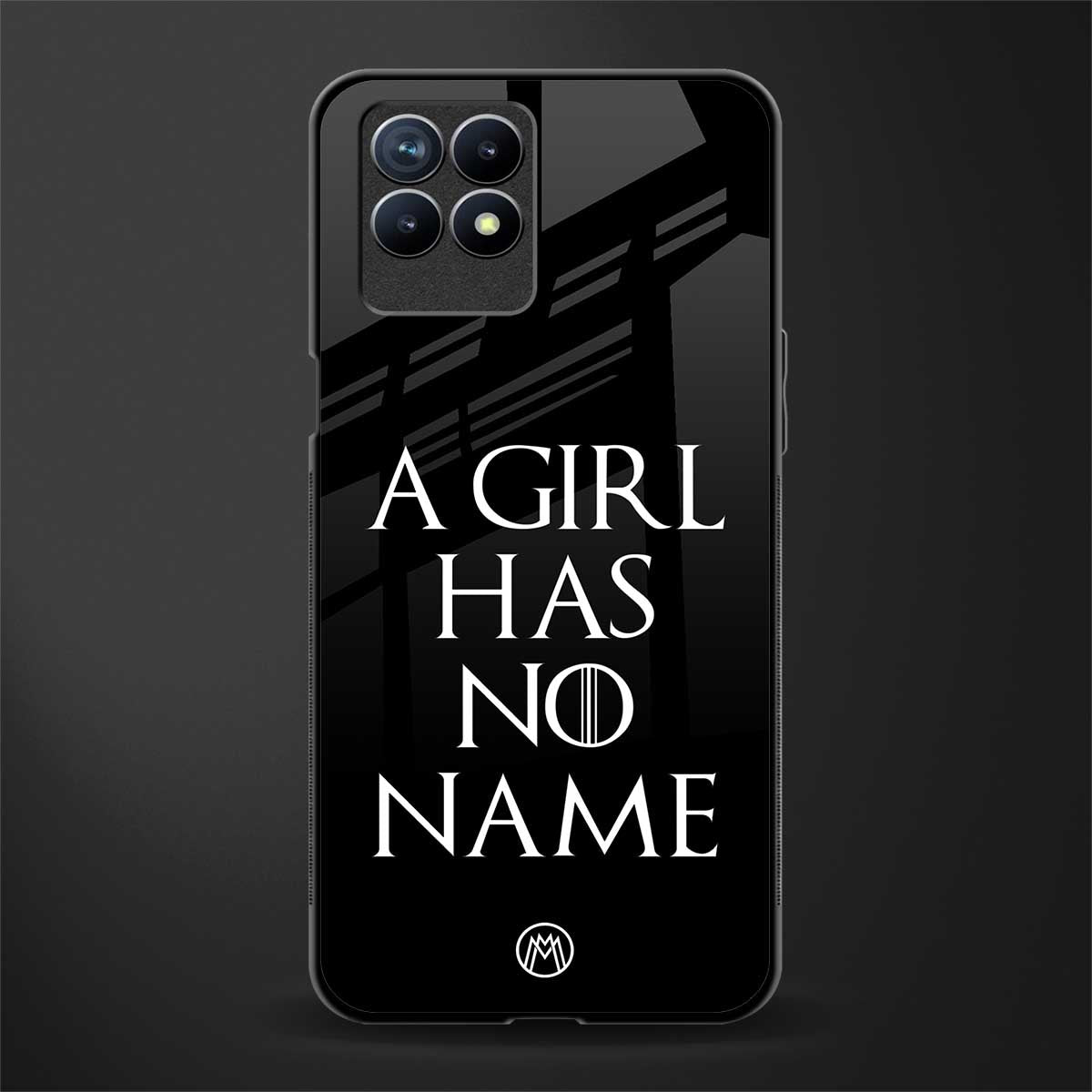 arya stark glass case for realme 8i image