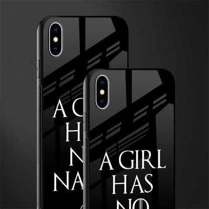 arya stark glass case for iphone xs max image-2