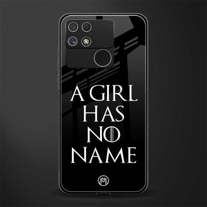 arya stark back phone cover | glass case for realme narzo 50a