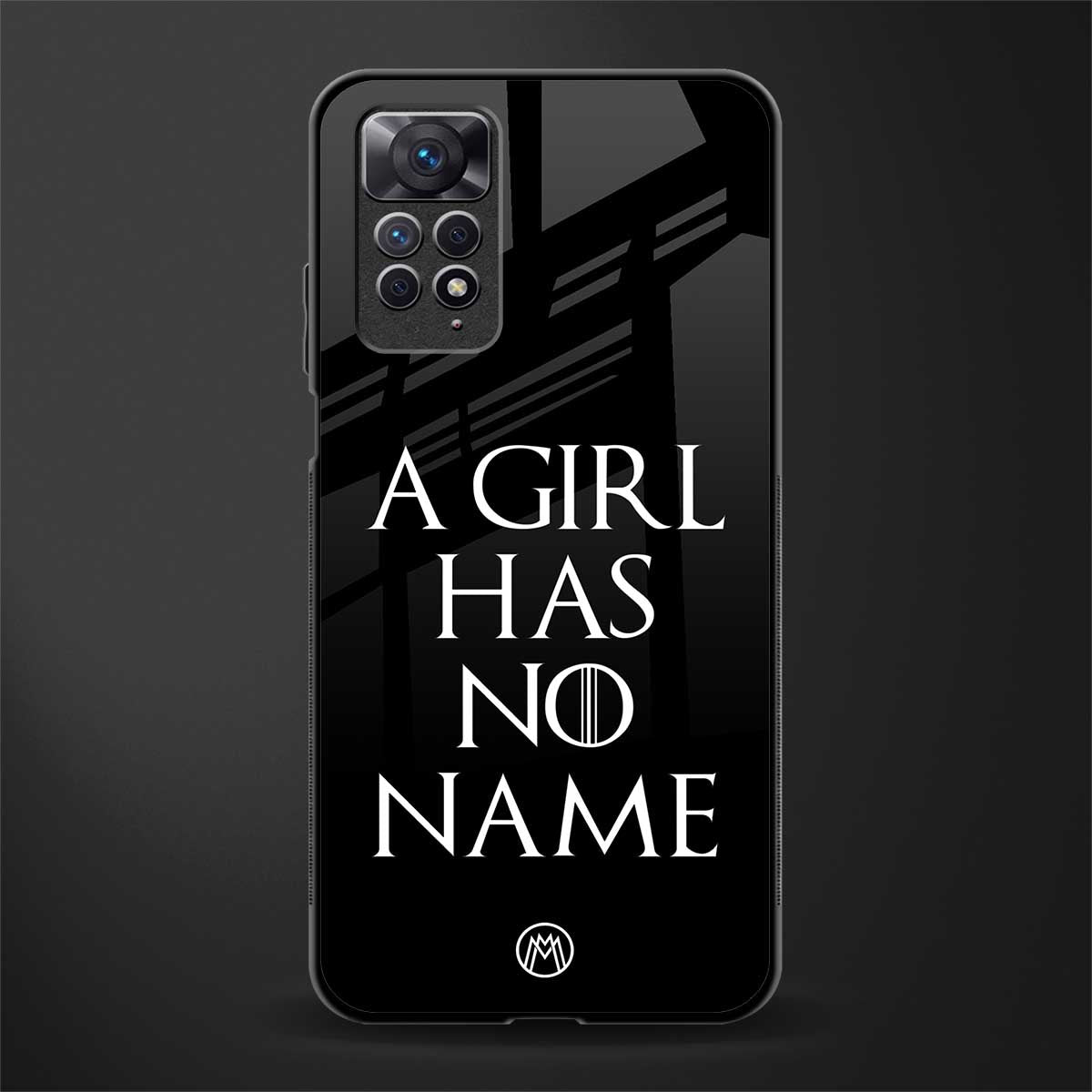 arya stark back phone cover | glass case for redmi note 11 pro plus 4g/5g