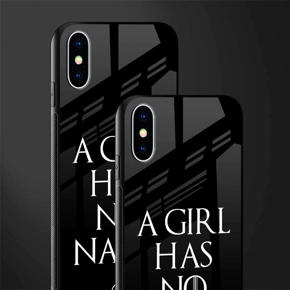 arya stark glass case for iphone xs image-2