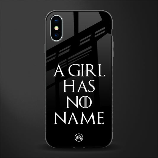 arya stark glass case for iphone xs image