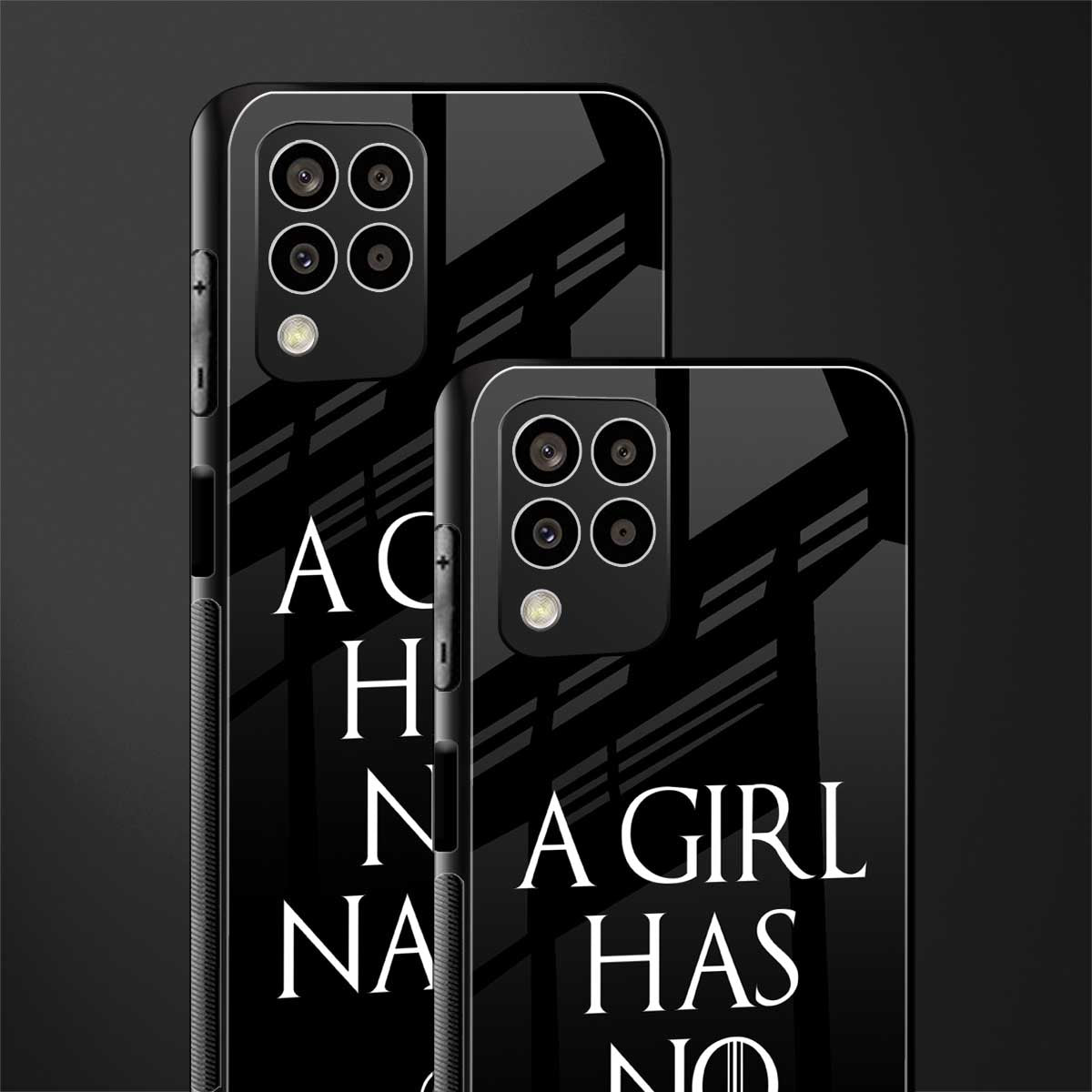arya stark back phone cover | glass case for samsung galaxy m33 5g