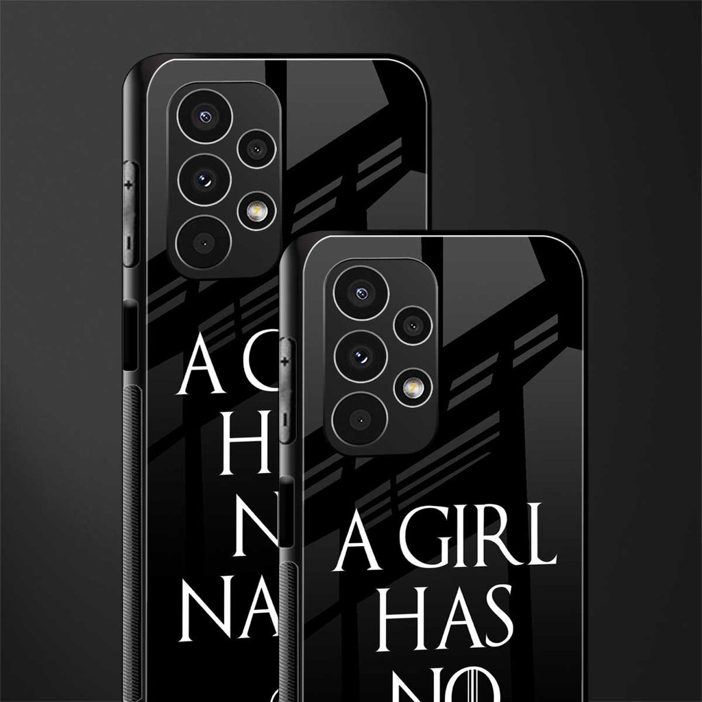 arya stark back phone cover | glass case for samsung galaxy a13 4g