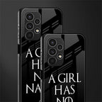 arya stark back phone cover | glass case for samsung galaxy a13 4g