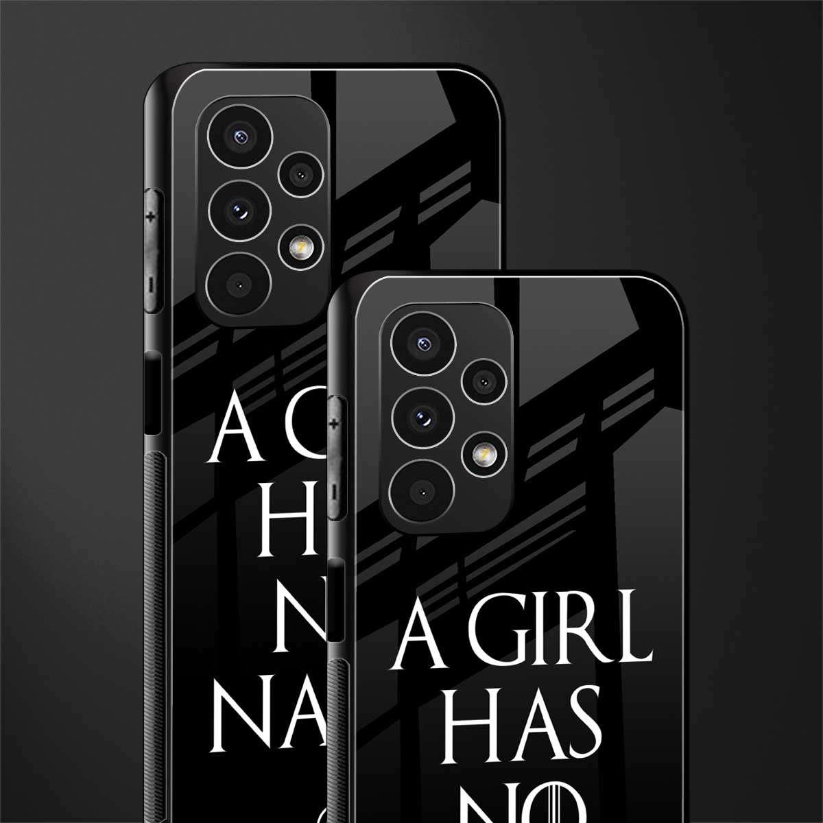 arya stark back phone cover | glass case for samsung galaxy a13 4g