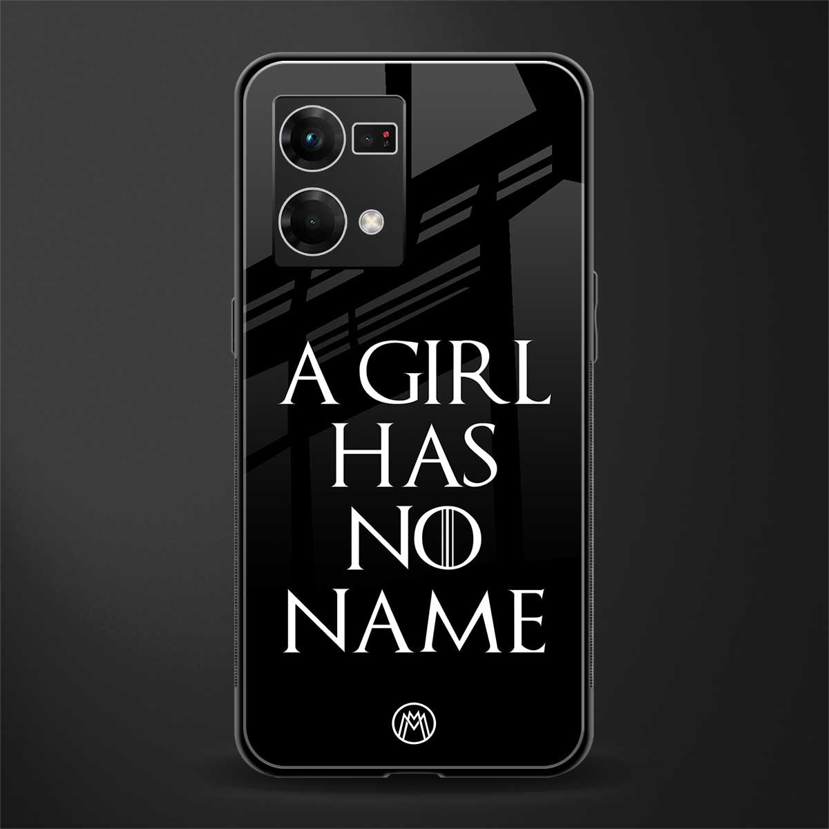 arya stark back phone cover | glass case for oppo f21 pro 4g