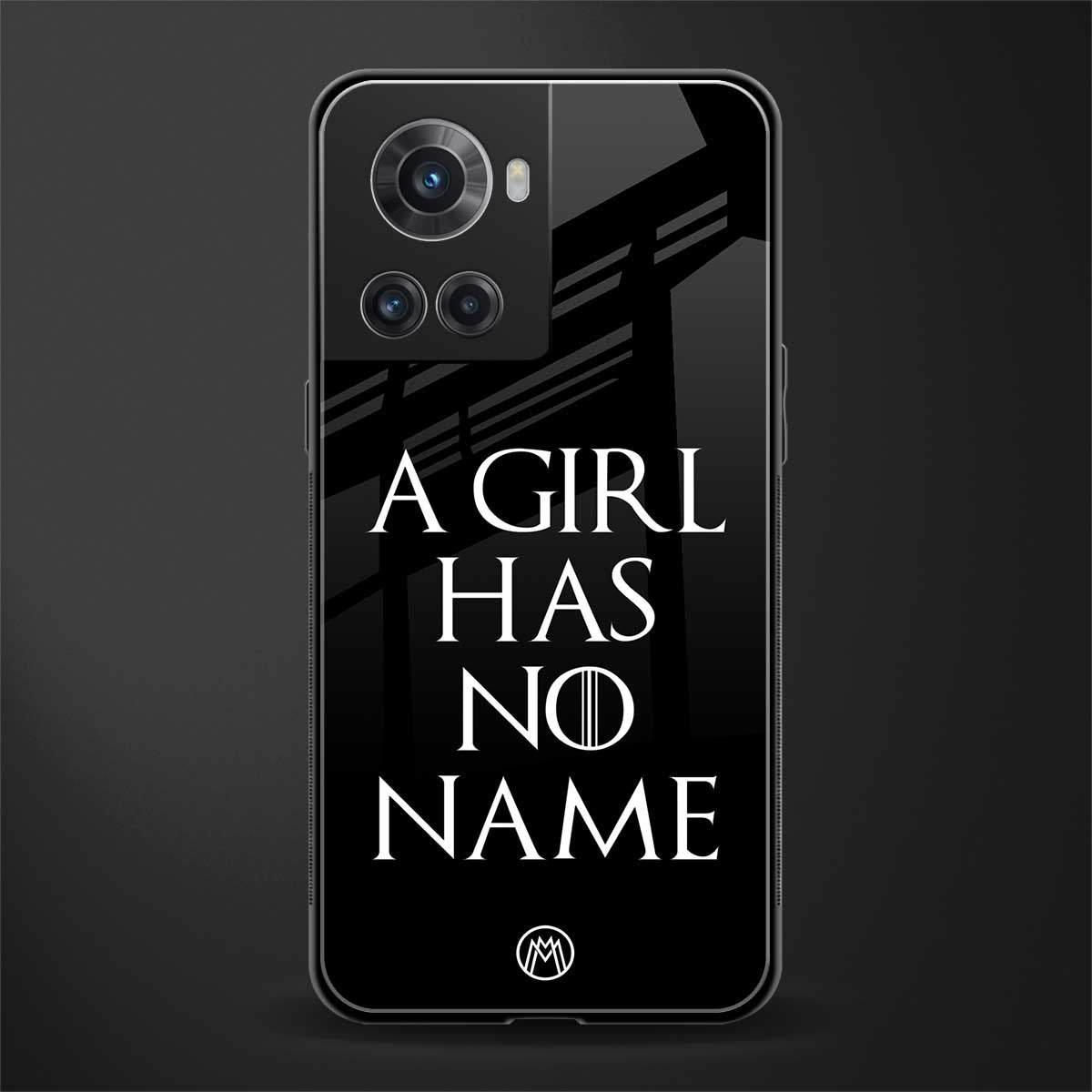 arya stark back phone cover | glass case for oneplus 10r 5g