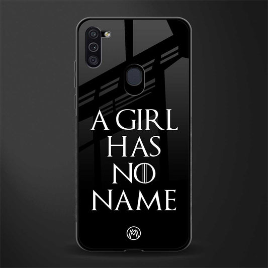 arya stark glass case for samsung galaxy m11 image