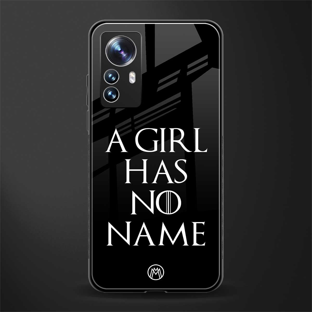 arya stark back phone cover | glass case for xiaomi 12 pro