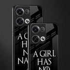 arya stark back phone cover | glass case for oppo reno 8