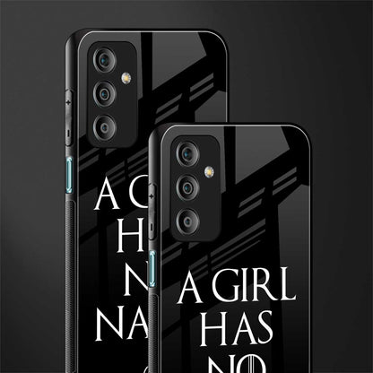 arya stark back phone cover | glass case for samsung galaxy f23 5g