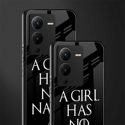 arya stark back phone cover | glass case for vivo v25 pro 5g