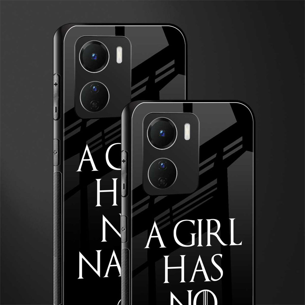 arya stark back phone cover | glass case for vivo y16