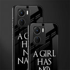 arya stark back phone cover | glass case for vivo y16