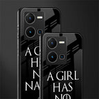 arya stark back phone cover | glass case for vivo y35 4g