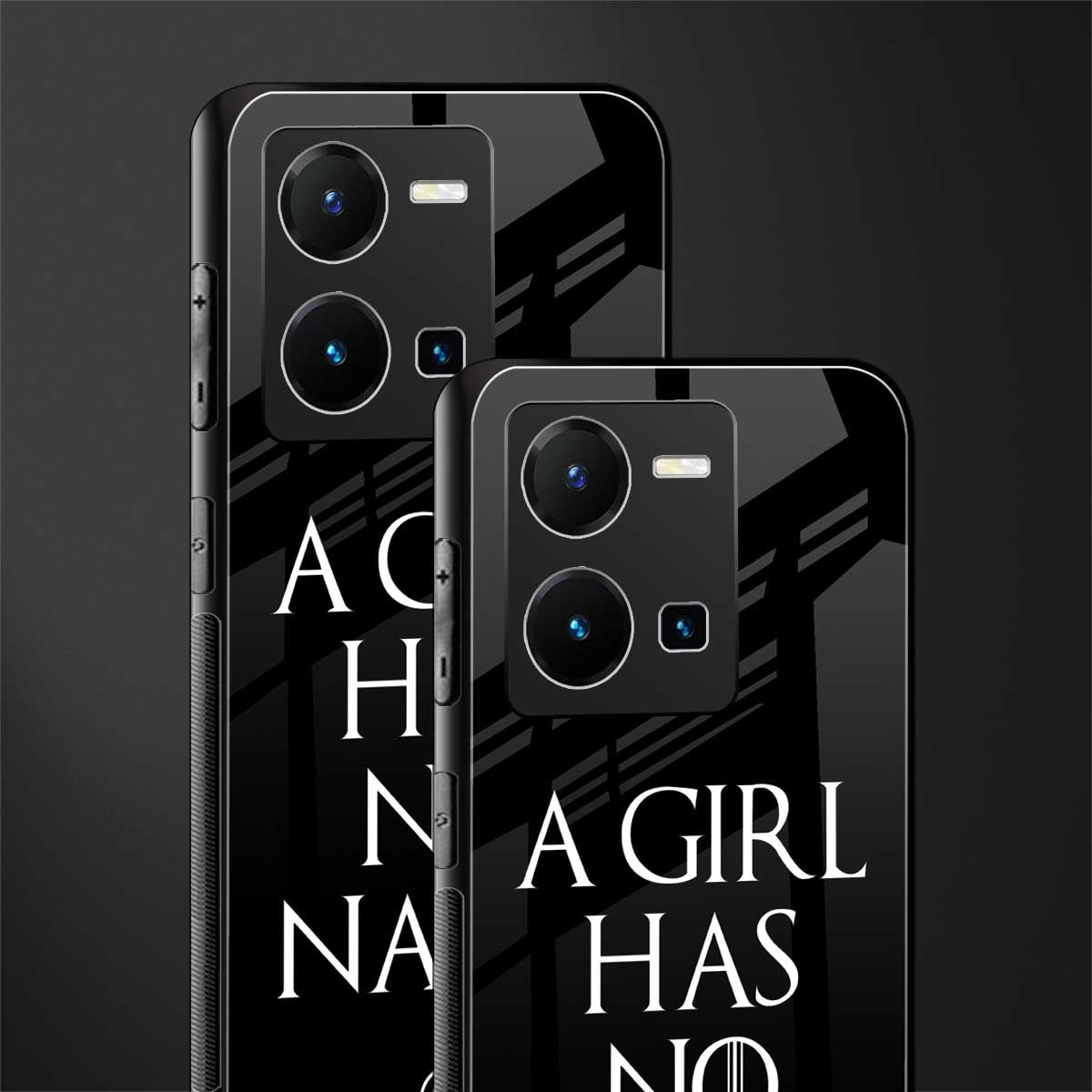 arya stark back phone cover | glass case for vivo y35 4g