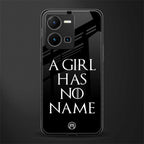 arya stark back phone cover | glass case for vivo y35 4g