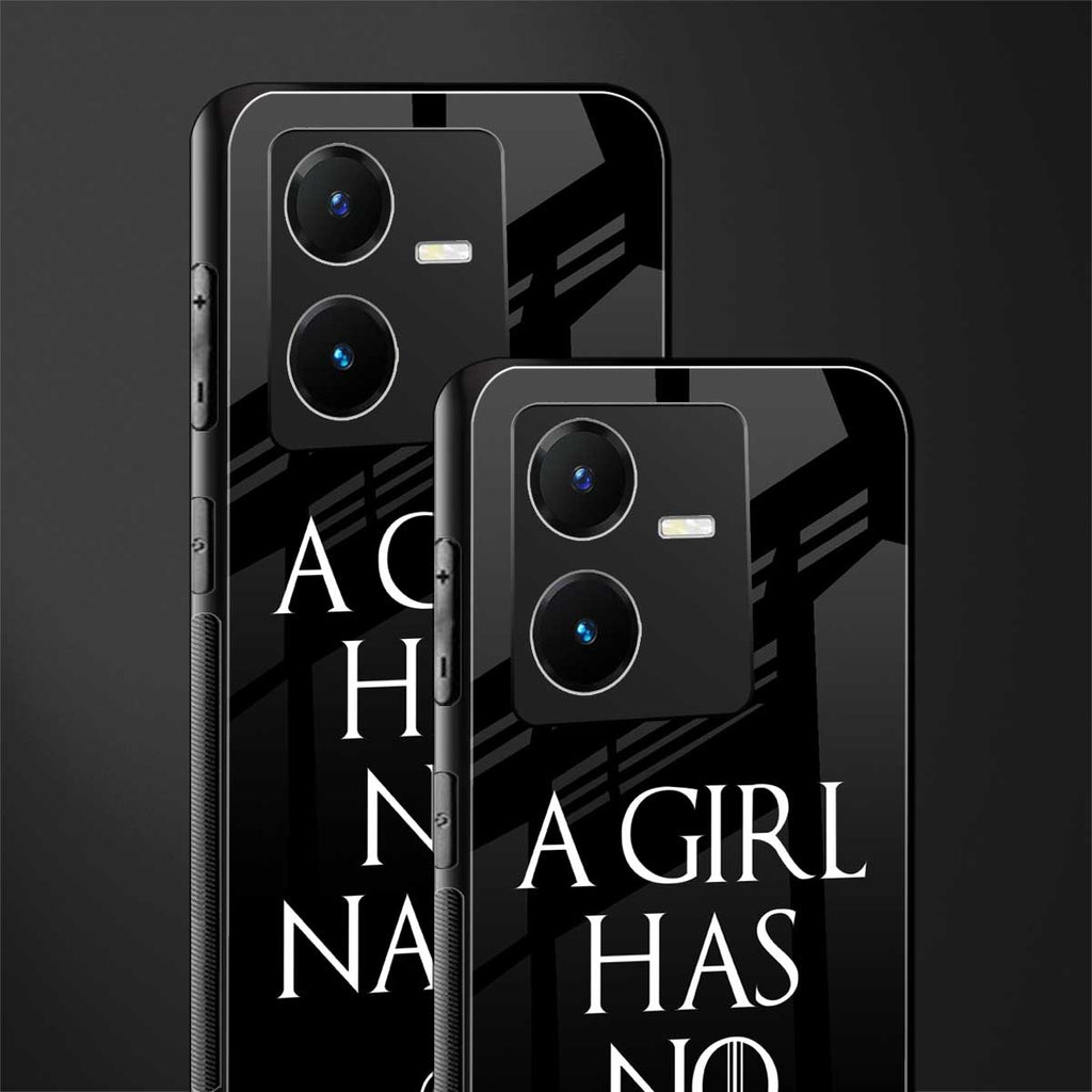 arya stark back phone cover | glass case for vivo y22