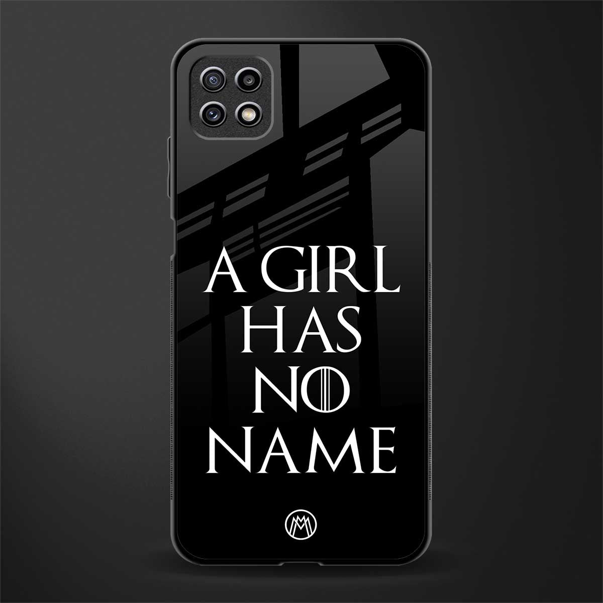 arya stark back phone cover | glass case for samsung galaxy f42