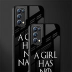 arya stark back phone cover | glass case for oppo reno 5