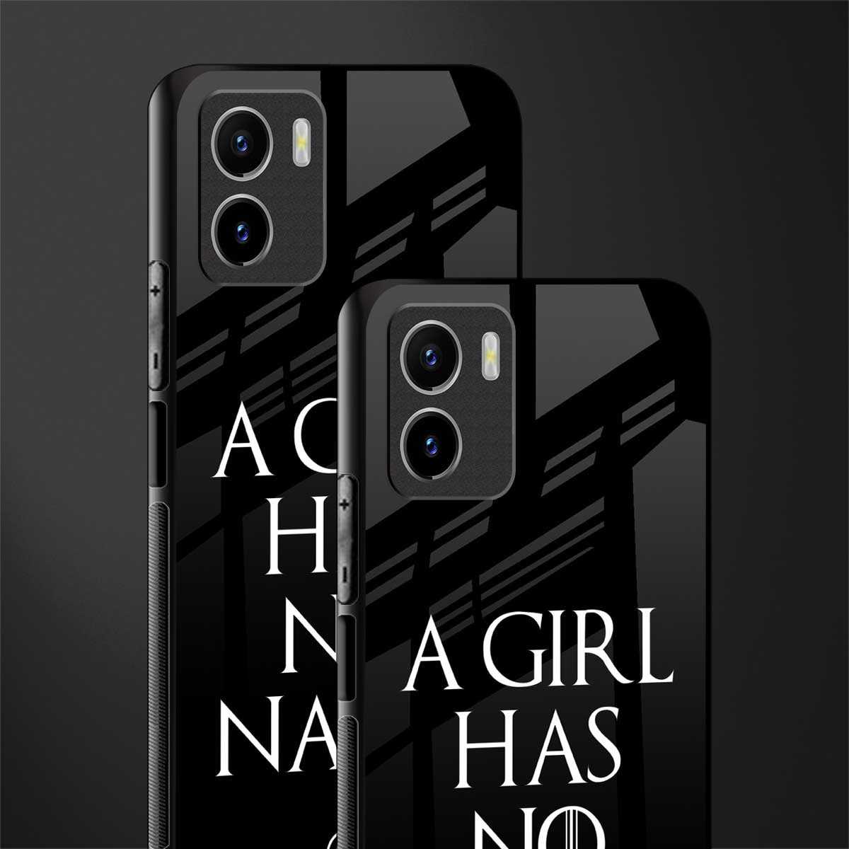 arya stark back phone cover | glass case for vivo y72