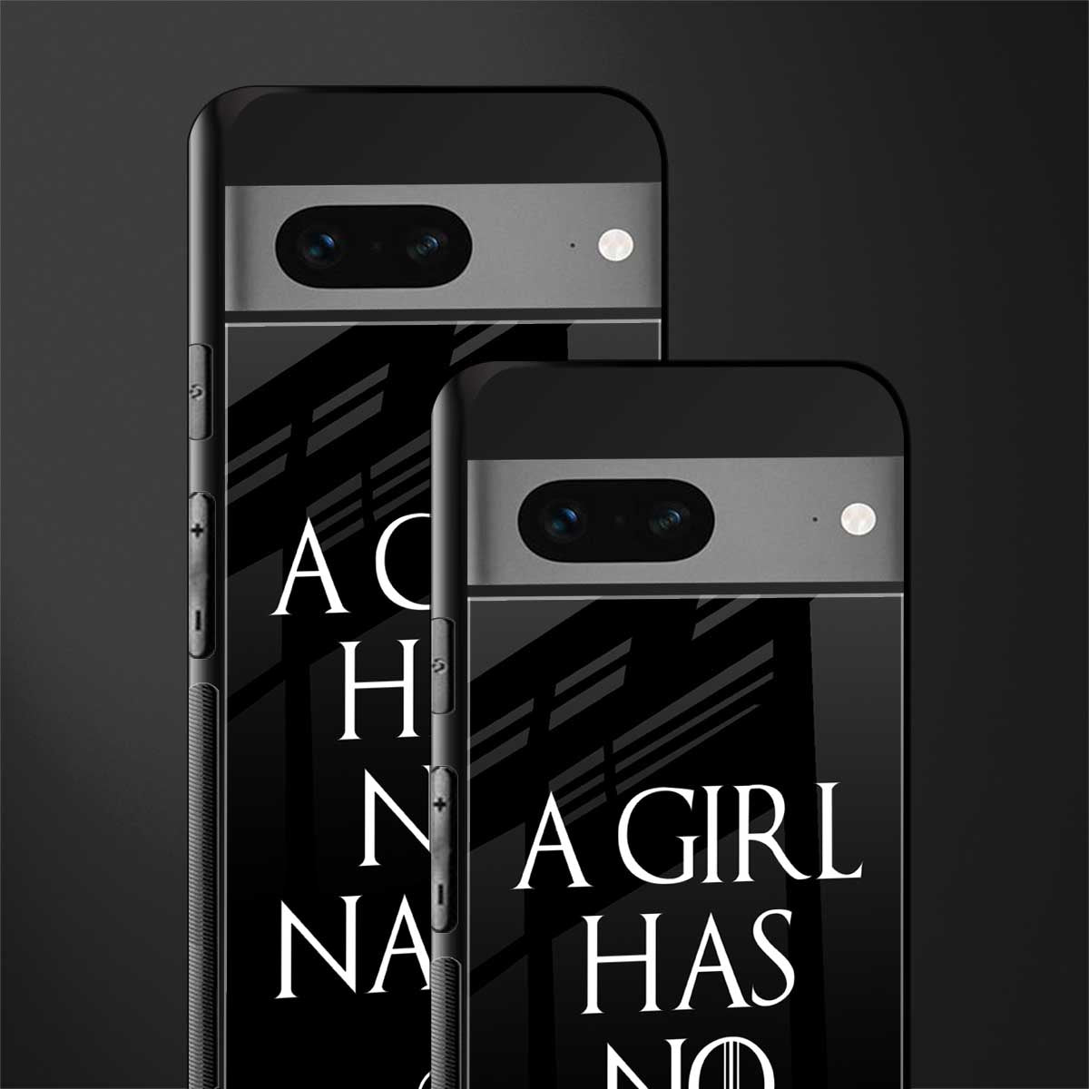 arya stark back phone cover | glass case for google pixel 7