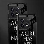 arya stark back phone cover | glass case for oneplus 11r
