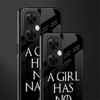 arya stark back phone cover | glass case for oneplus nord ce 3 lite