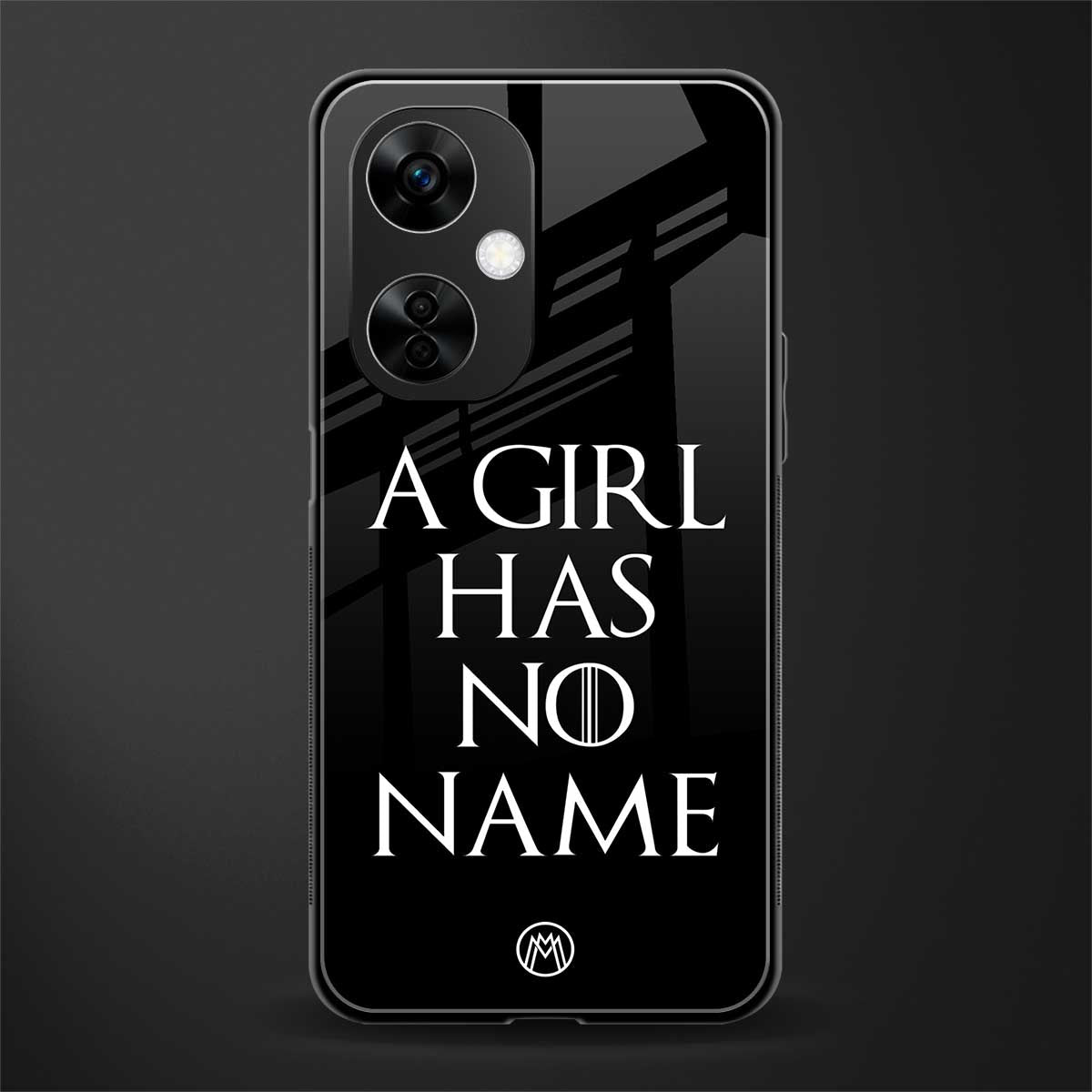arya stark back phone cover | glass case for oneplus nord ce 3 lite