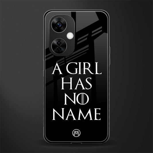 arya stark back phone cover | glass case for oneplus nord ce 3 lite