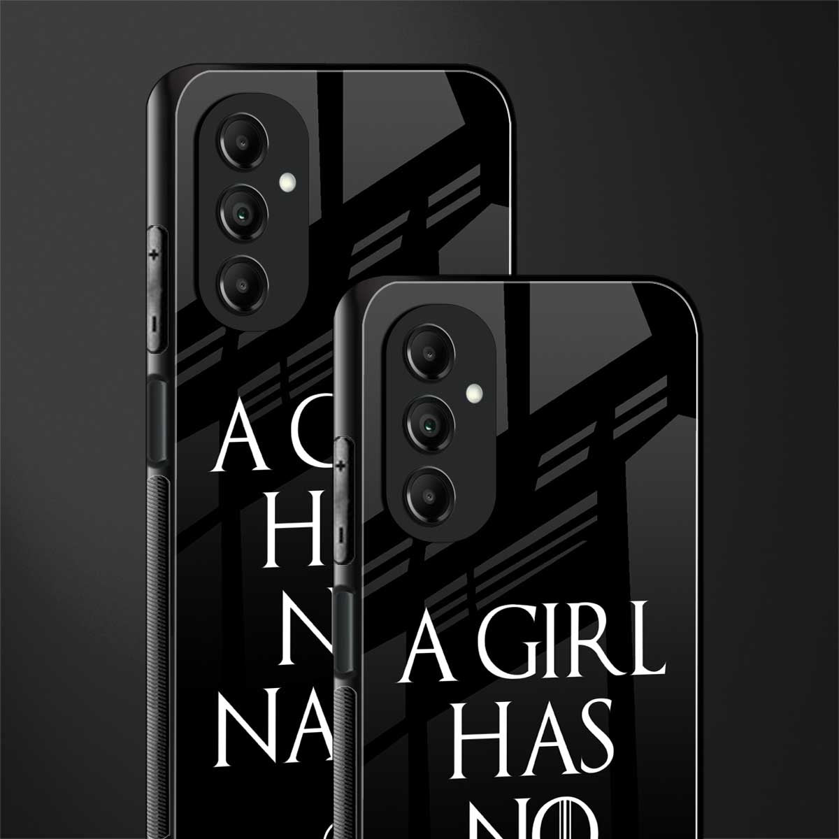 arya stark back phone cover | glass case for samsung galaxy a14 5g