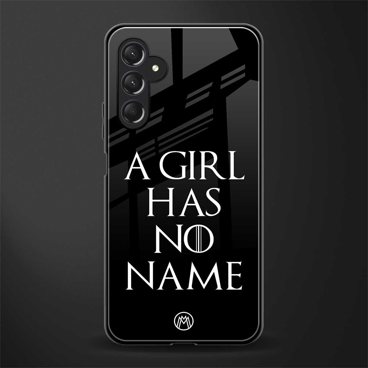 arya stark back phone cover | glass case for samsun galaxy a24 4g