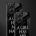 arya stark back phone cover | glass case for realme c55