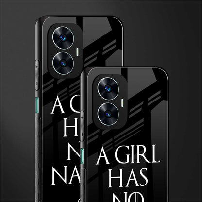 arya stark back phone cover | glass case for realme c55