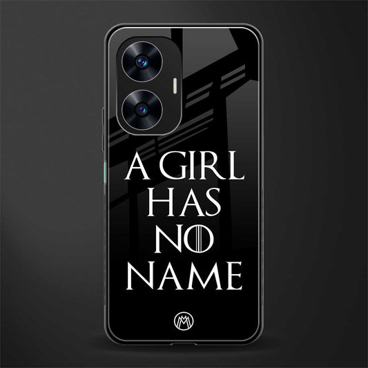 arya stark back phone cover | glass case for realme c55