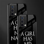 arya stark back phone cover | glass case for oppo a74 4g
