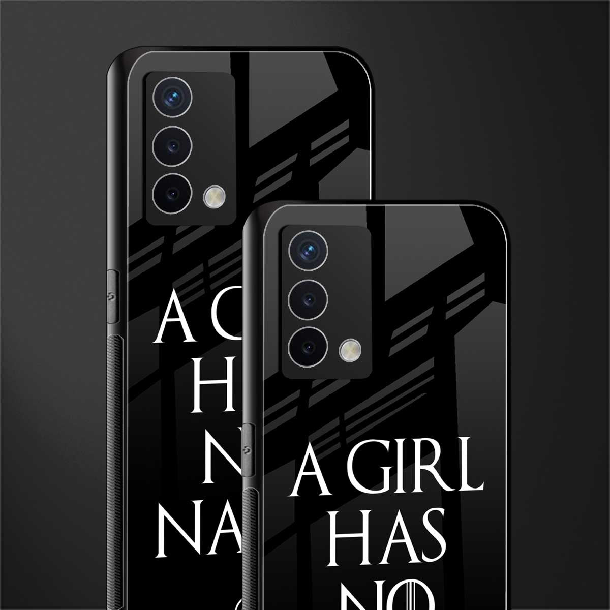 arya stark back phone cover | glass case for oppo a74 4g
