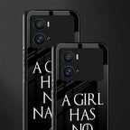 arya stark back phone cover | glass case for iQOO 9 Pro