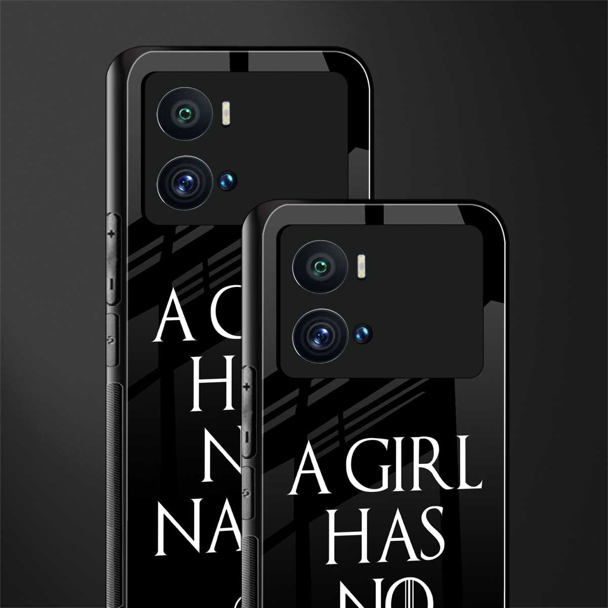 arya stark back phone cover | glass case for iQOO 9 Pro