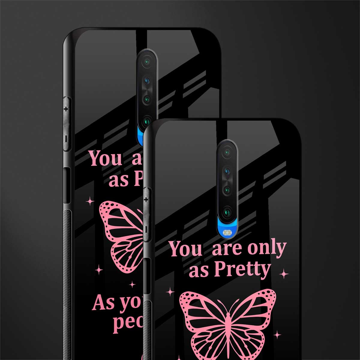 as pretty as you treat people glass case for poco x2 image-2