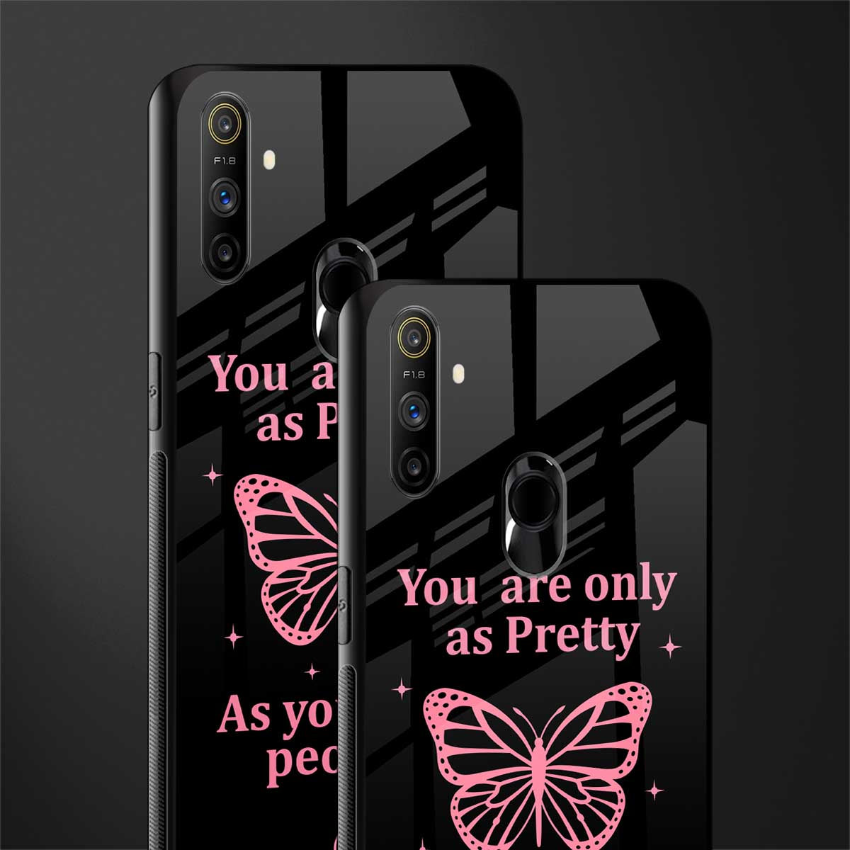 as pretty as you treat people glass case for realme narzo 10a image-2
