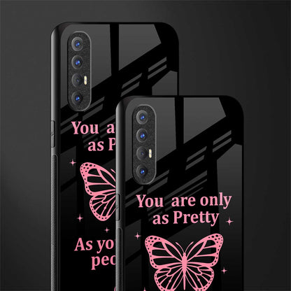 as pretty as you treat people glass case for oppo reno 3 pro image-2