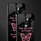 as pretty as you treat people glass case for oppo reno 2f image-2