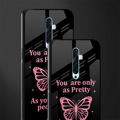 as pretty as you treat people glass case for oppo reno 2f image-2