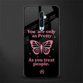 as pretty as you treat people glass case for oppo reno 2f image